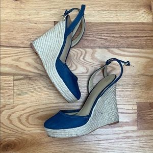 Victoria Secret Denim Wedges